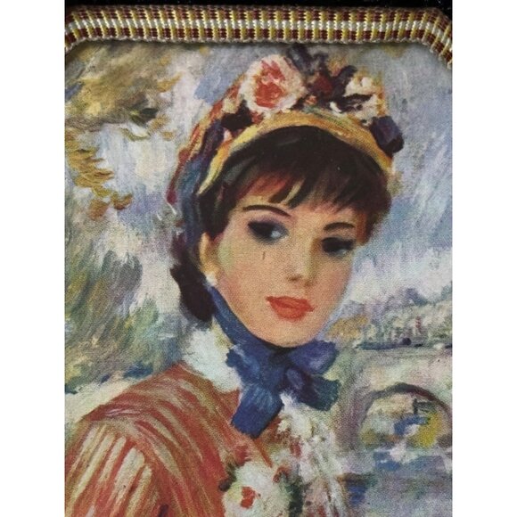 Vintage Octagonal Decorative Coasters Trivets Elegant Victorian Lady Design - Picture 8 of 13